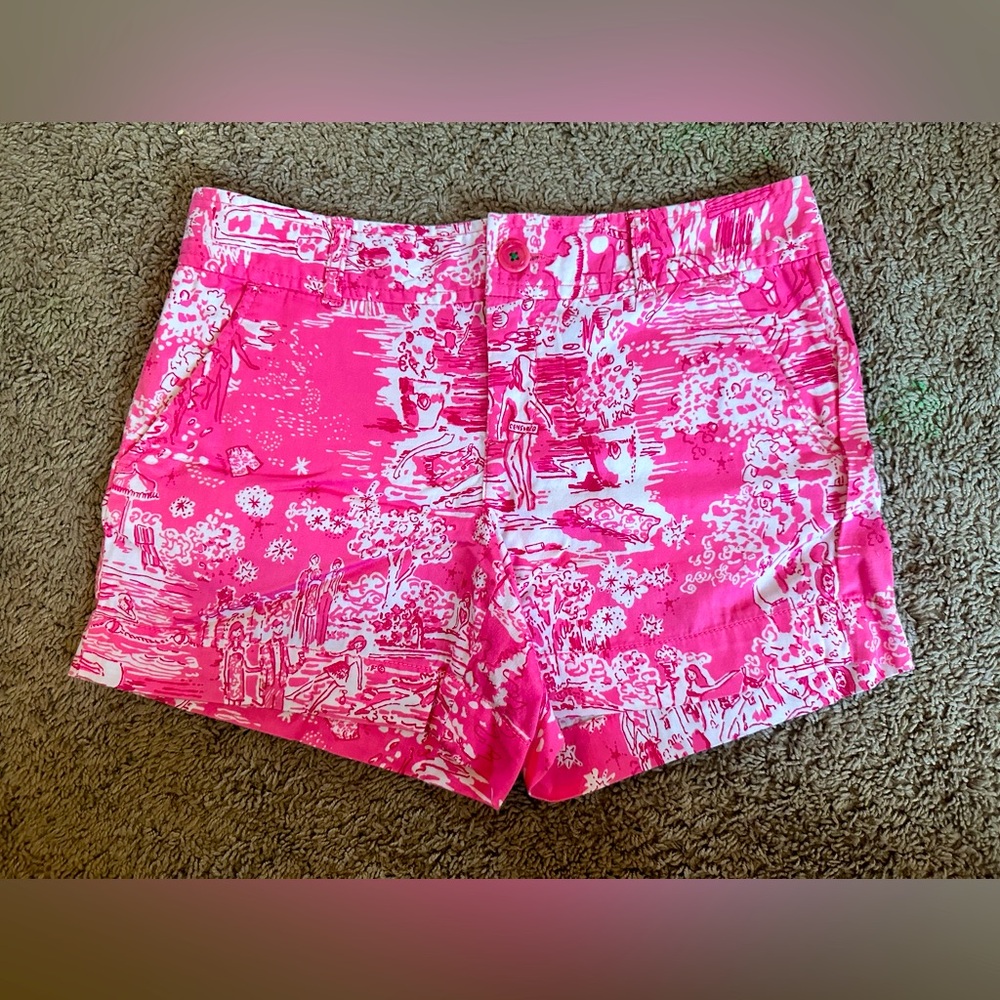 HTF RARE Size 4 Lilly Pulitzer Skinny Dippin Shorts